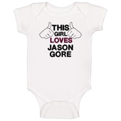 This Girl Loves Jason Gore Professional Golf Cool Fan Baby One Piece This Girl Loves Jason Gore Professional Golf Cool Fan Baby One Piece
