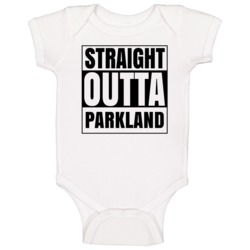 Straight Outta Parkland Florida City Compton Parody Baby One Piece Straight Outta Parkland Florida City Compton Parody Baby One Piece