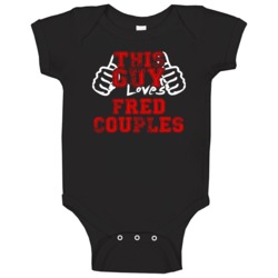 This Guy Loves Fred Couples Pro Golf Fan Favorite Baby One Piece This Guy Loves Fred Couples Pro Golf Fan Favorite Baby One Piece
