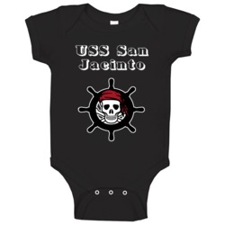 Uss San Jacinto Trending Skull Pirate Ship Baby One Piece Uss San Jacinto Trending Skull Pirate Ship Baby One Piece