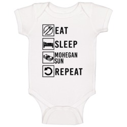 Eat Sleep Gamble Repeat Mohegan Sun Gamblingt Baby One Piece Eat Sleep Gamble Repeat Mohegan Sun Gamblingt Baby One Piece