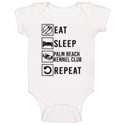 Eat Sleep Gamble Repeat Palm Beach Kennel Club Gambling Baby One Piece Eat Sleep Gamble Repeat Palm Beach Kennel Club Gambling Baby One Piece