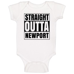 Straight Outta Newport Minnesota City Compton Parody Baby One Piece Straight Outta Newport Minnesota City Compton Parody Baby One Piece