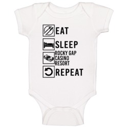 Eat Sleep Gamble Repeat Rocky Gap Casino Resort Gambling Baby One Piec Eat Sleep Gamble Repeat Rocky Gap Casino Resort Gambling Baby One Piec