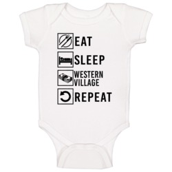Eat Sleep Gamble Repeat Western Village Gamblingt Baby One Piece Eat Sleep Gamble Repeat Western Village Gamblingt Baby One Piece