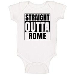 Straight Outta Rome Georgia City Compton Parody Baby One Piece Straight Outta Rome Georgia City Compton Parody Baby One Piece