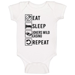 Eat Sleep Gamble Repeat Jokers Wild Casino Gamblingt Baby One Piece Eat Sleep Gamble Repeat Jokers Wild Casino Gamblingt Baby One Piece