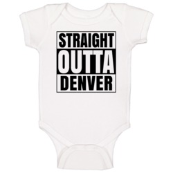 Straight Outta Denver Pennsylvania City Compton Parody Baby One Piece Straight Outta Denver Pennsylvania City Compton Parody Baby One Piece