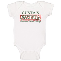 Gusta's Pizzeria Personalized Name Italian Theme Baby One Piece Gusta's Pizzeria Personalized Name Italian Theme Baby One Piece