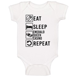 Eat Sleep Gamble Repeat Emerald Queen Casino Gamblingt Baby One Piece Eat Sleep Gamble Repeat Emerald Queen Casino Gamblingt Baby One Piece
