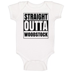 Straight Outta Woodstock Georgia City Compton Parody Baby One Piece Straight Outta Woodstock Georgia City Compton Parody Baby One Piece