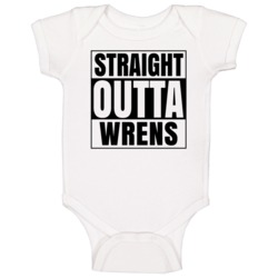 Straight Outta Wrens Georgia City Compton Parody Baby One Piece Straight Outta Wrens Georgia City Compton Parody Baby One Piece