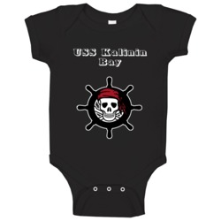 Uss Kalinin Bay Trending Skull Pirate Ship Baby One Piece Uss Kalinin Bay Trending Skull Pirate Ship Baby One Piece