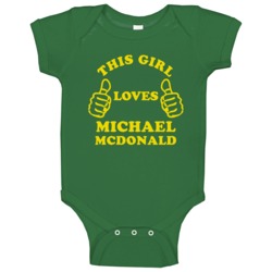 This Girls Loves Michael Mcdonald Jamaican Athlete Sports Baby One Pie This Girls Loves Michael Mcdonald Jamaican Athlete Sports Baby One Pie