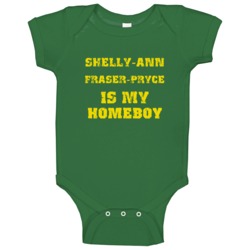 Shelly-ann Fraser-pryce Is My Homeboy Jamaican Athlete Sports Baby One Shelly-ann Fraser-pryce Is My Homeboy Jamaican Athlete Sports Baby One