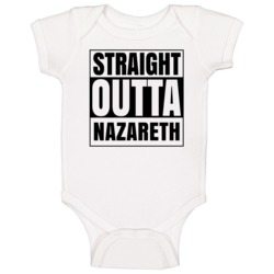 Straight Outta Nazareth Pennsylvania City Compton Parody Baby One Piec Straight Outta Nazareth Pennsylvania City Compton Parody Baby One Piec
