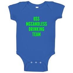 Uss Mccandless Drinking Team Navy Ship Baby One Piece Uss Mccandless Drinking Team Navy Ship Baby One Piece
