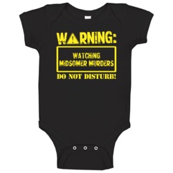 Warning Watching Midsomer Murders Baby One Piece Warning Watching Midsomer Murders Baby One Piece