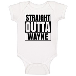 Straight Outta Wayne Pennsylvania City Compton Parody Baby One Piece Straight Outta Wayne Pennsylvania City Compton Parody Baby One Piece