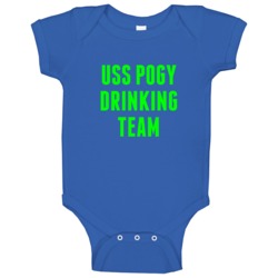 Uss Pogy Drinking Team Navy Ship Baby One Piece Uss Pogy Drinking Team Navy Ship Baby One Piece