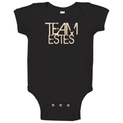 Team Sports Last First Name Estes Baby One Piece Team Sports Last First Name Estes Baby One Piece