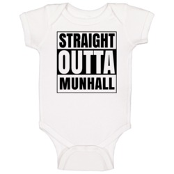 Straight Outta Munhall Pennsylvania City Compton Parody Baby One Piece Straight Outta Munhall Pennsylvania City Compton Parody Baby One Piece