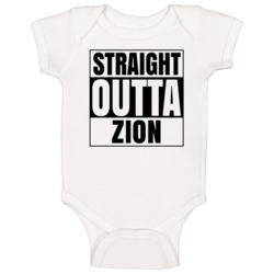 Straight Outta Zion Pennsylvania City Compton Parody Baby One Piece Straight Outta Zion Pennsylvania City Compton Parody Baby One Piece