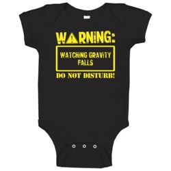 Warning Watching Gravity Falls Baby One Piece Warning Watching Gravity Falls Baby One Piece