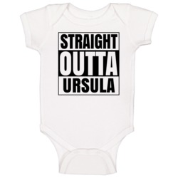 Straight Outta Ursula Female Name Pregnancy Baby One Piece Straight Outta Ursula Female Name Pregnancy Baby One Piece