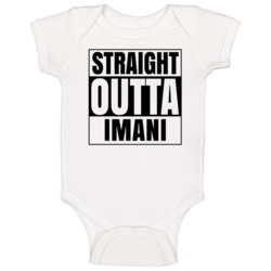 Straight Outta Imani Female Name Pregnancy Baby One Piece Straight Outta Imani Female Name Pregnancy Baby One Piece