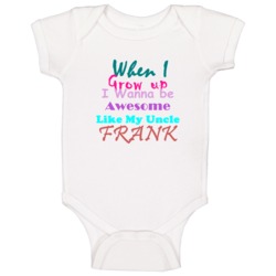 Frank Awesome Uncle Newborn Bodysuit Funny Baby One Piece Frank Awesome Uncle Newborn Bodysuit Funny Baby One Piece