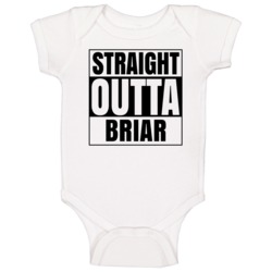 Straight Outta Briar Female Name Pregnancy Baby One Piece Straight Outta Briar Female Name Pregnancy Baby One Piece