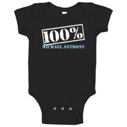 100 Percent Michael Anthony Boxer Baby One Piece 100 Percent Michael Anthony Boxer Baby One Piece