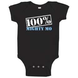 100 Percent Mighty Mo Boxer Baby One Piece 100 Percent Mighty Mo Boxer Baby One Piece