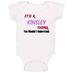 Kinsley Its A Baby Thing You Wouldnt Understand Baby One Piece Kinsley Its A Baby Thing You Wouldnt Understand Baby One Piece