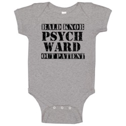Bald Knob Arkansas Psych Ward Funny Halloween City Costume Baby One Pi Bald Knob Arkansas Psych Ward Funny Halloween City Costume Baby One Pi