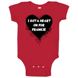 Heart On For Frankie Simple Plan Inspired Valentines Baby One Piece Heart On For Frankie Simple Plan Inspired Valentines Baby One Piece