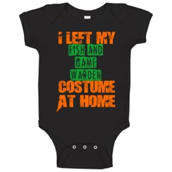 Left Fish And Game Warden Halloween Costume At Home Funny Job Baby One Left Fish And Game Warden Halloween Costume At Home Funny Job Baby One