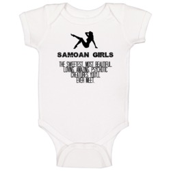 Samoan Girls Beautiful Creatures Essential Nationality Baby One Piece Samoan Girls Beautiful Creatures Essential Nationality Baby One Piece