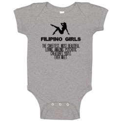 Filipino Girls Beautiful Creatures Essential Nationality Baby One Piec Filipino Girls Beautiful Creatures Essential Nationality Baby One Piec