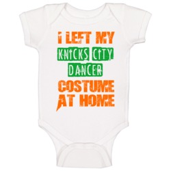Left Knicks City Dancer Halloween Costume At Home Funny Job Baby One P Left Knicks City Dancer Halloween Costume At Home Funny Job Baby One P