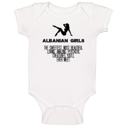 Albanian Girls Beautiful Creatures Essential Nationality Baby One Piec Albanian Girls Beautiful Creatures Essential Nationality Baby One Piec