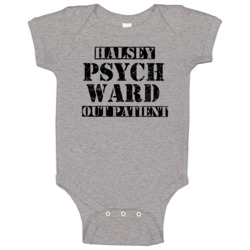 Halsey Oregon Psych Ward Funny Halloween City Costume Baby One Piece Halsey Oregon Psych Ward Funny Halloween City Costume Baby One Piece
