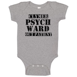 Clymer Pennsylvania Psych Ward Funny Halloween City Costume Baby One P Clymer Pennsylvania Psych Ward Funny Halloween City Costume Baby One P