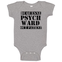 Duquesne Pennsylvania Psych Ward Funny Halloween City Costume Baby One Duquesne Pennsylvania Psych Ward Funny Halloween City Costume Baby One