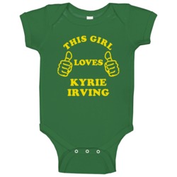 This Girl Loves Kyrie Irving Australian Sports Athletes Baby One Piece This Girl Loves Kyrie Irving Australian Sports Athletes Baby One Piece