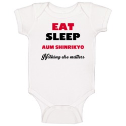 Aum Shinrikyo Eat Sleep Religious Christian Church Baby One Piece Aum Shinrikyo Eat Sleep Religious Christian Church Baby One Piece