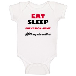 Salvation Army Eat Sleep Religious Christian Church Baby One Piece Salvation Army Eat Sleep Religious Christian Church Baby One Piece