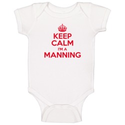 Family Manning Keep Calm and Carry On Baby One Piece Bodysuit Baby One Family Manning Keep Calm and Carry On Baby One Piece Bodysuit Baby One