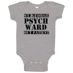 St George Utah Psych Ward Funny Halloween City Costume Baby One Piece St George Utah Psych Ward Funny Halloween City Costume Baby One Piece